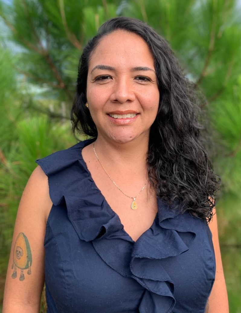 Fotografía a color en primer plano de Eliana Noscue Mera