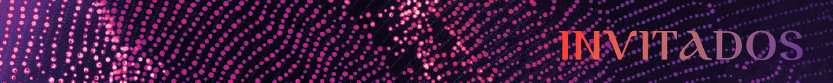 Texto de Invitados en color blanco sobre fondo oscuro