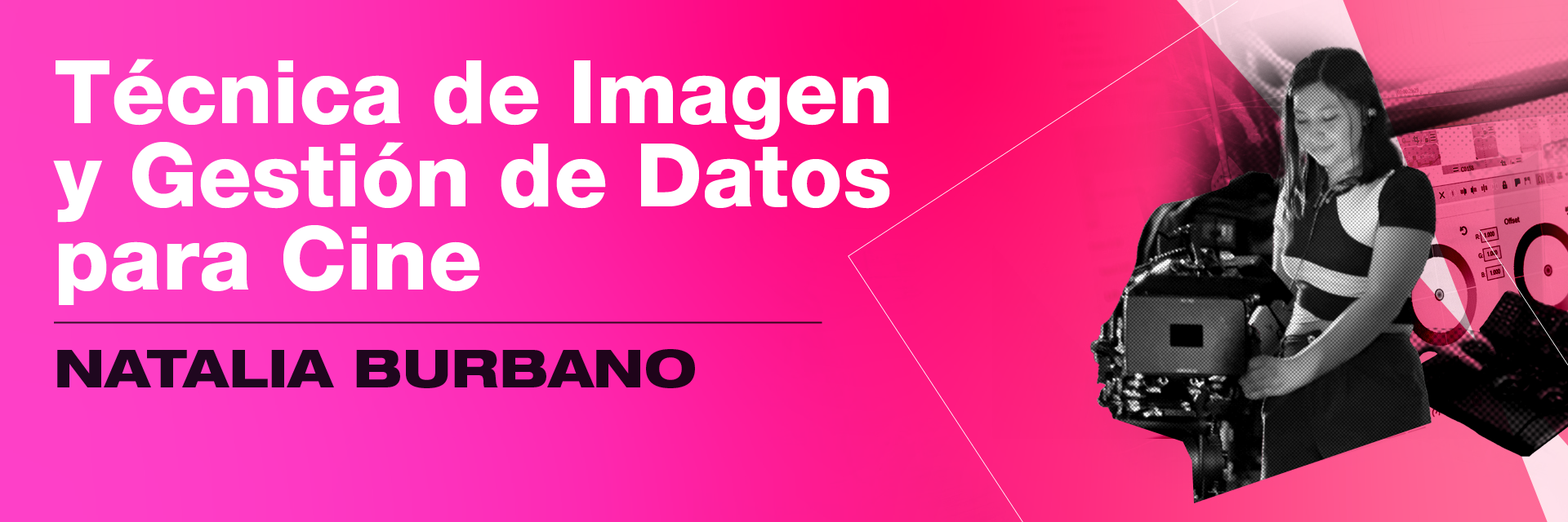 Banner publicitario del Curso Corto de Natalia Burbano