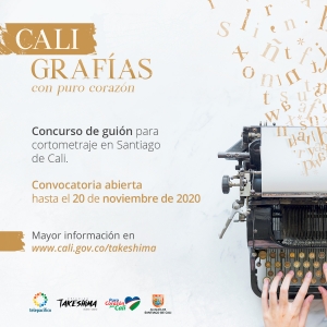 CONVOCATORIA CALIGRAF&Iacute;AS-Premio de 3'000.000 para gui&oacute;n de cortometraje