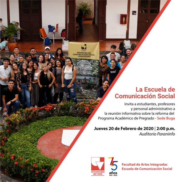 Reuni&oacute;n informativa sobre la reforma del  Programa Acad&eacute;mico de Pregrado - Sede Buga