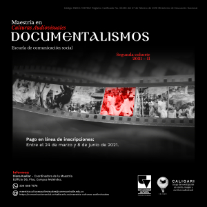 Maestr&iacute;a en Culturas Audiovisuales abrir&aacute; inscripciones para una nueva cohorte - II periodo de 2021
