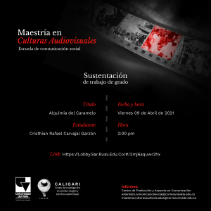 Sustentaci&oacute;n virtual trabajo de grado de Cristhian Rafael Carvajal Garz&oacute;n