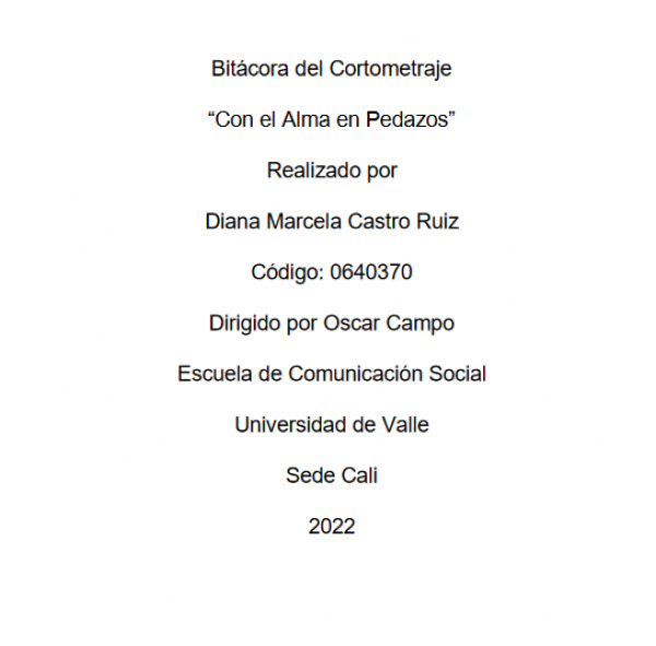 2022 - Con el alma en pedazos